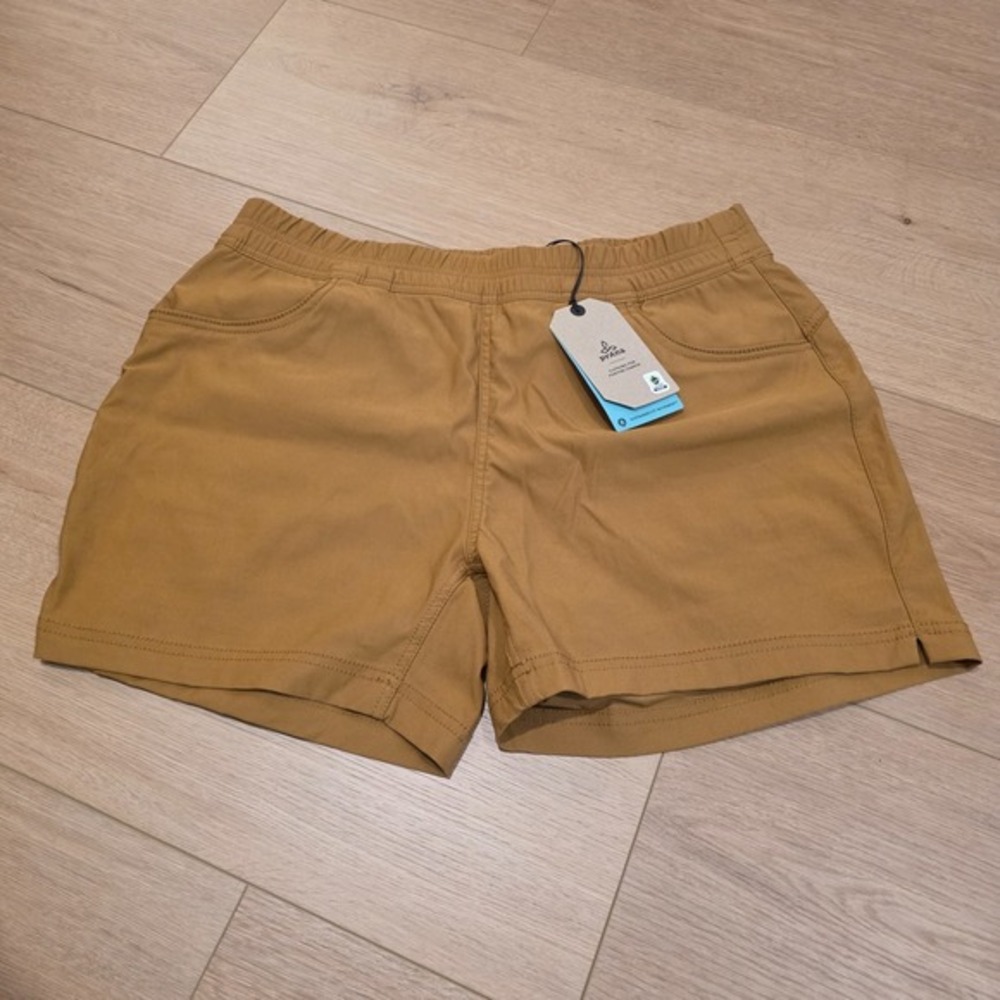 prAna Halle E-Waist Short II Womens Sz 14 Antique Bronze Hiking Outdoor NWT $75